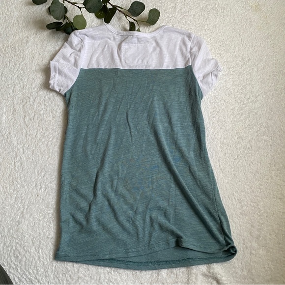Reflex | short sleeve colorblock crewneck T-shirt blue and gray - Picture 5 of 5
